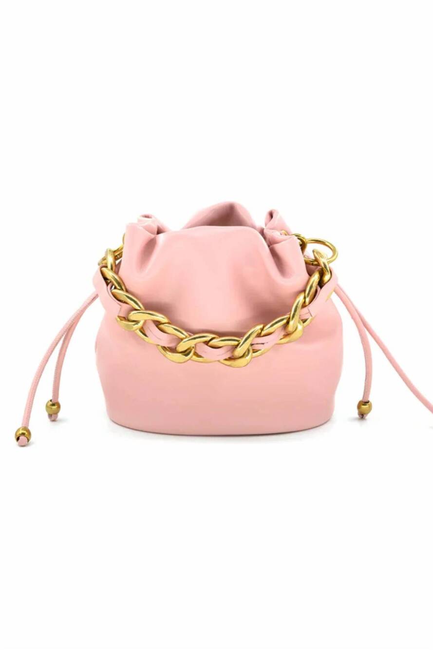 NEW BC HANDBAGS women's bucket bag with handle in pink
